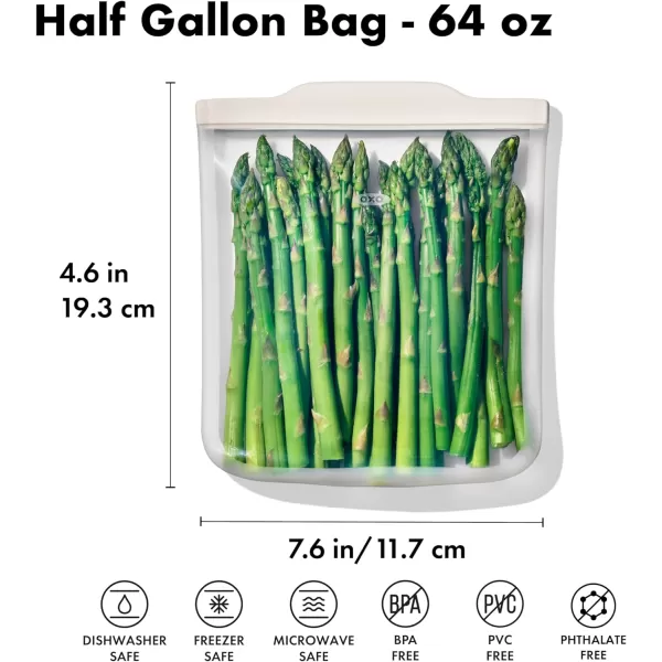 OXO Good Grips Silicone Reusable Bag – Snack Bag  - Lagoon