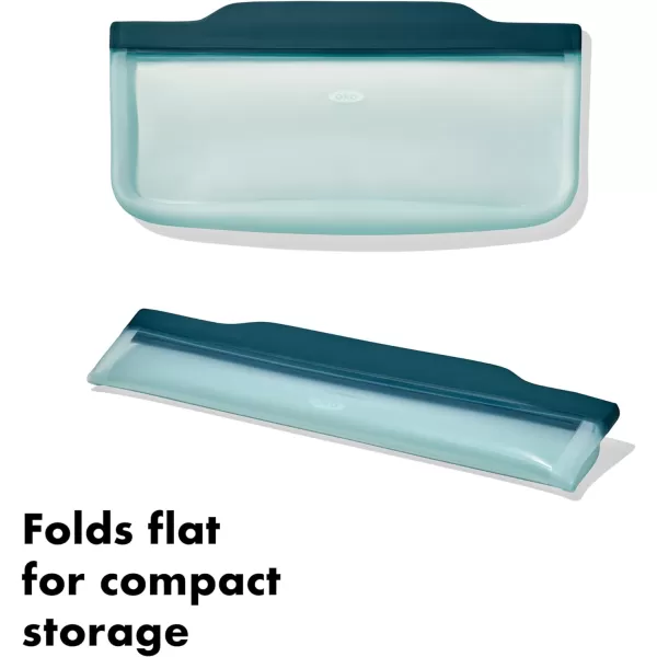 OXO Good Grips Silicone Reusable Bag – Snack Bag  - Lagoon