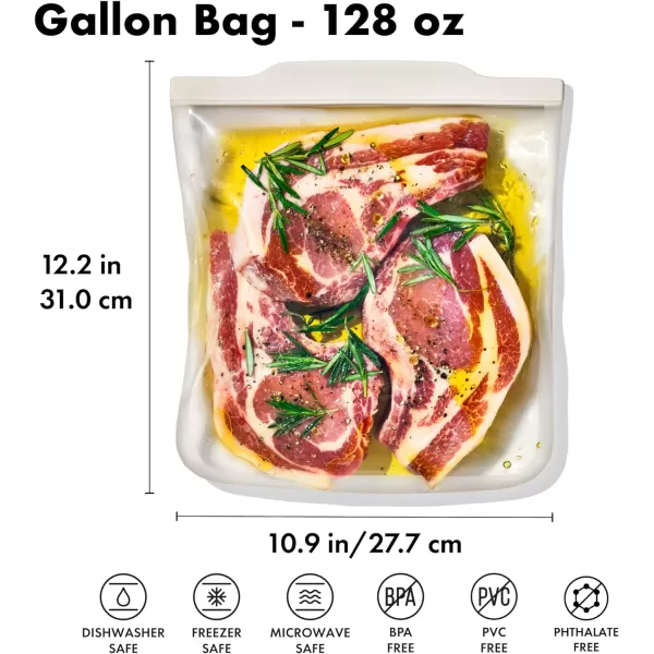 OXO Good Grips Silicone Reusable Bag – Snack Bag  - Lagoon