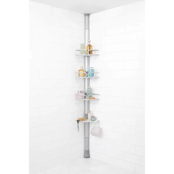 OXO Good Grips Quik-Extend Aluminum Pole Shower Caddy