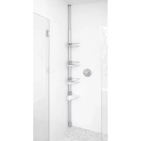 OXO Good Grips Quik-Extend Aluminum Pole Shower Caddy