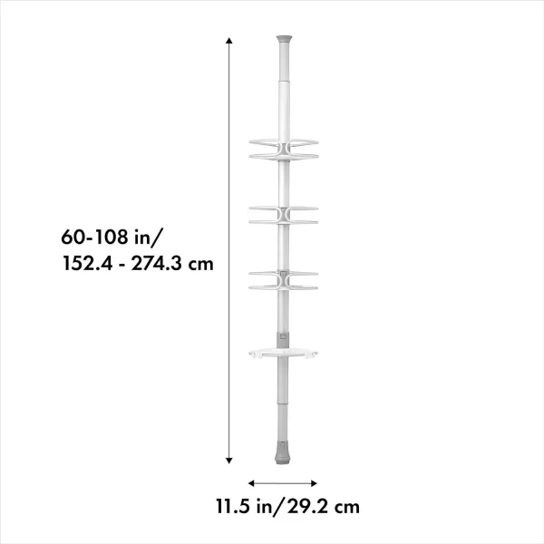 OXO Good Grips Quik-Extend Aluminum Pole Shower Caddy