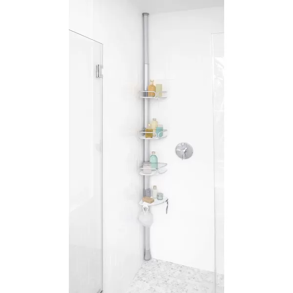 OXO Good Grips Quik-Extend Aluminum Pole Shower Caddy