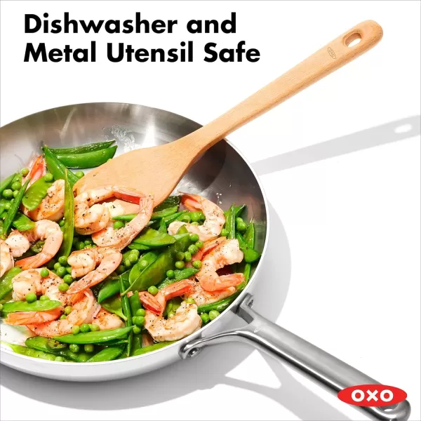 OXO Mira Tri-Ply Stainless Steel, 8" Frying Pan Skillet, Induction, Multi Clad, Dishwasher and Metal Utensil Safe