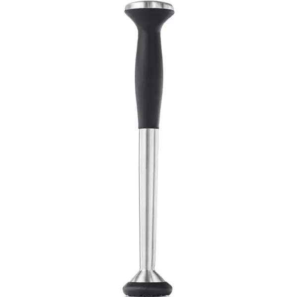 OXO SteeL Muddler with Non-Scratch Nylon Head and Soft Non-Slip Grip, Silver, 9-Inch