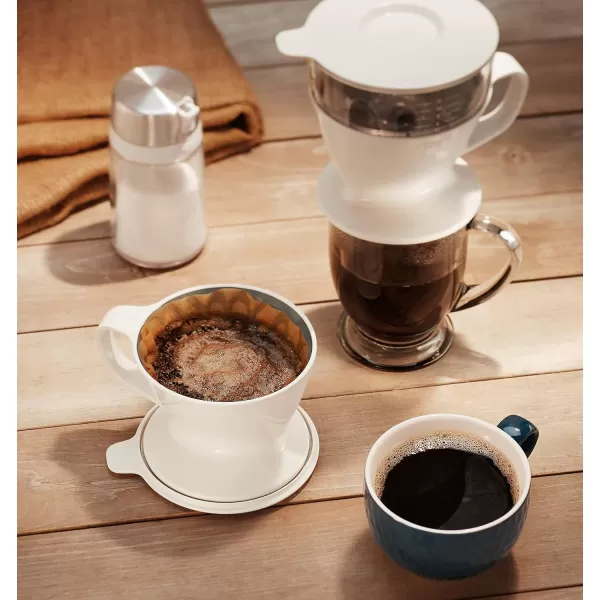OXO Brew Single Serve Pour-Over Coffee Maker, 12 ounces, White