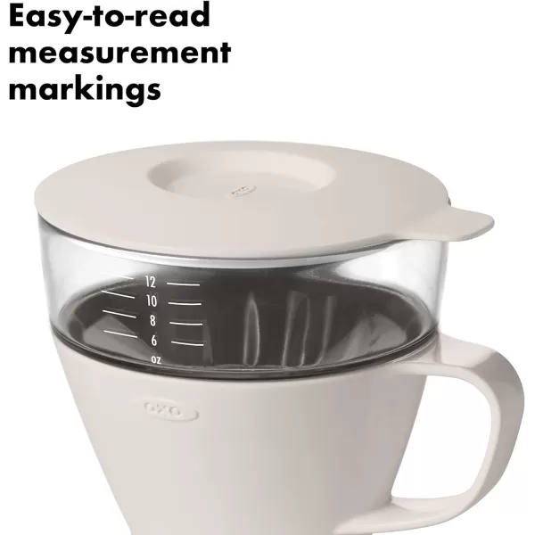OXO Brew Single Serve Pour-Over Coffee Maker, 12 ounces, White