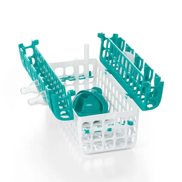 OXO Tot Dishwasher Basket for Bottle Parts &amp; Accessories, Teal, 1 Count 