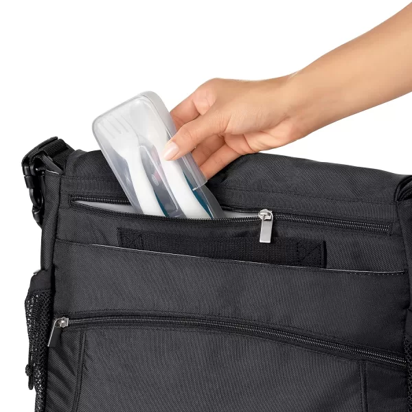 OXO Tot On The Go Fork &amp; Spoon Training Set with Travel Case - Navy