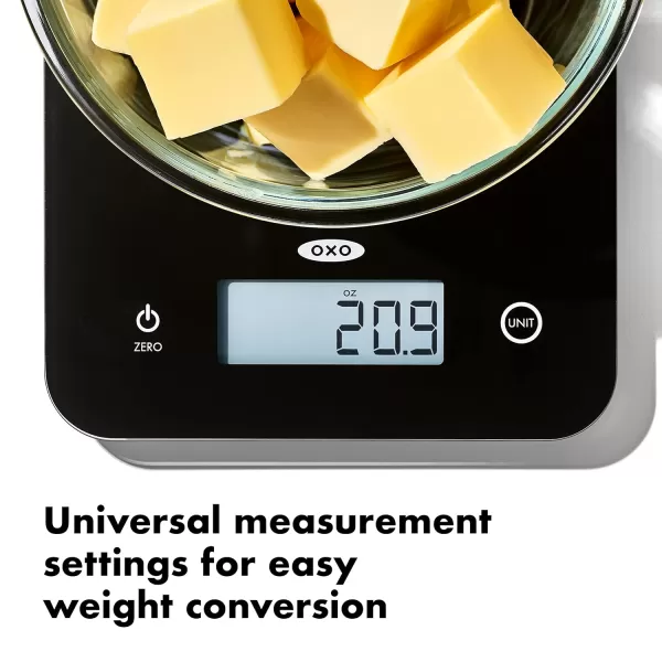 OXO Good Grips Everyday Glass Food Scale 11lbs/5kg
