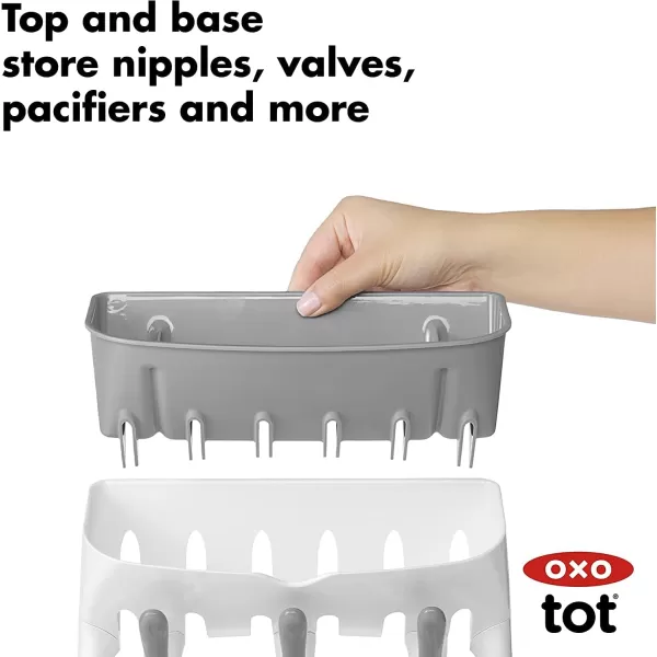 OXO Plastic Tot Space Saving Drying Rack For Kitchen)
