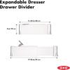 imageOXO Good Grips Expandable Dresser Drawer Divider  2 Pack