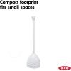 imageOXO Good Grips Toilet Plunger ampamp Canister  WhitePlunger