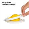 imageOXO Good Grips Cut ampamp Keep Reusable Silicone Lemon SaverWhiteLemonLime Saver Set