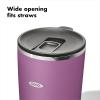 imageOXO Strive 16oz Insulated Tumbler with Sliding Lid  OnyxAmethyst