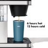 imageOXO Strive 16oz Insulated Tumbler with Sliding Lid  OnyxAquamarine