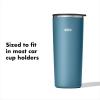 imageOXO Strive 16oz Insulated Tumbler with Sliding Lid  OnyxAquamarine