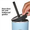 imageOXO Strive 16oz Insulated Tumbler with Sliding Lid  OnyxBlack