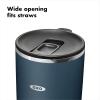 imageOXO Strive 16oz Insulated Tumbler with Sliding Lid  OnyxDark Cobalt