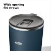 imageOXO Strive 16oz Insulated Tumbler with Sliding Lid  OnyxDark Cobalt