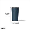 imageOXO Strive 16oz Insulated Tumbler with Sliding Lid  OnyxDark Cobalt