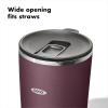 imageOXO Strive 16oz Insulated Tumbler with Sliding Lid  OnyxPurple Garnet