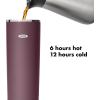 imageOXO Strive 16oz Insulated Tumbler with Sliding Lid  OnyxPurple Garnet