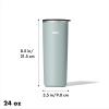 imageOXO Strive 16oz Insulated Tumbler with Sliding Lid  OnyxSlate