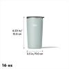 imageOXO Strive 16oz Insulated Tumbler with Sliding Lid  OnyxSlate