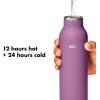 imageOXO Strive 20oz Insulated Water Bottle with Standard Lid  GarnetAmethyst