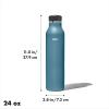 imageOXO Strive 20oz Insulated Water Bottle with Standard Lid  GarnetAquamarine