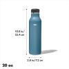 imageOXO Strive 20oz Insulated Water Bottle with Standard Lid  GarnetAquamarine