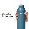 imageOXO Strive 20oz Insulated Water Bottle with Standard Lid  GarnetAquamarine