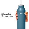 imageOXO Strive 20oz Insulated Water Bottle with Standard Lid  GarnetAquamarine