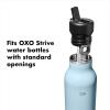 imageOXO Strive 20oz Insulated Water Bottle with Standard Lid  GarnetBlack