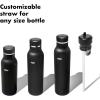 imageOXO Strive 20oz Insulated Water Bottle with Standard Lid  GarnetBlack