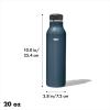 imageOXO Strive 20oz Insulated Water Bottle with Standard Lid  GarnetDark Cobalt