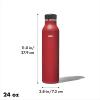 imageOXO Strive 20oz Insulated Water Bottle with Standard Lid  GarnetGarnet