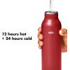 imageOXO Strive 20oz Insulated Water Bottle with Standard Lid  GarnetGarnet
