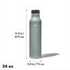 imageOXO Strive 20oz Insulated Water Bottle with Standard Lid  GarnetJade