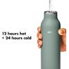 imageOXO Strive 20oz Insulated Water Bottle with Standard Lid  GarnetJade