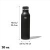 imageOXO Strive 20oz Insulated Water Bottle with Standard Lid  GarnetOnyx