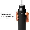 imageOXO Strive 20oz Insulated Water Bottle with Standard Lid  GarnetOnyx