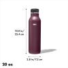 imageOXO Strive 20oz Insulated Water Bottle with Standard Lid  GarnetPurple Garnet