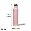 imageOXO Strive 20oz Insulated Water Bottle with Standard Lid  GarnetRose Quartz