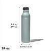 imageOXO Strive 20oz Insulated Water Bottle with Standard Lid  GarnetSlate