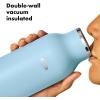 imageOXO Strive 20oz Insulated Water Bottle with Standard Lid  GarnetTopaz Blue