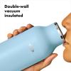 imageOXO Strive 20oz Insulated Water Bottle with Standard Lid  GarnetTopaz Blue