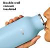 imageOXO Strive 20oz Insulated Water Bottle with Standard Lid  GarnetTopaz Blue