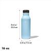 imageOXO Strive 20oz Insulated Water Bottle with Standard Lid  GarnetTopaz Blue